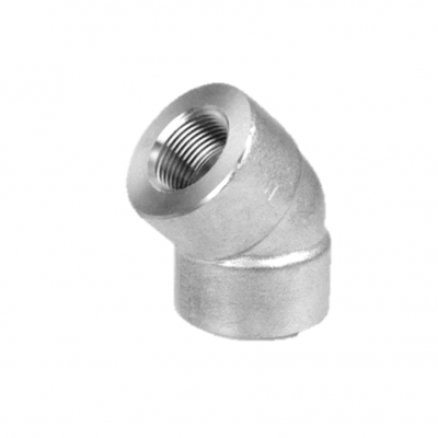  Semicodo acero inoxidable roscado both-well